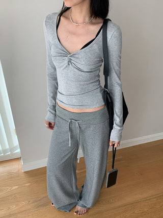 cross twist Top