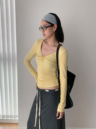 cross twist Top