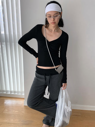 cross twist Top