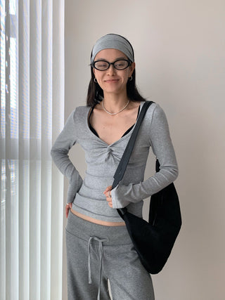 cross twist Top