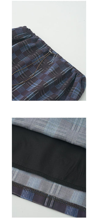 plaid straight skirt