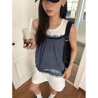 lace spaghetti vest
