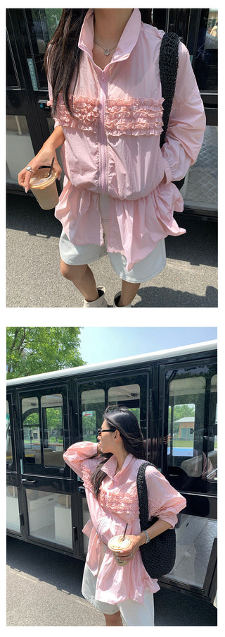 ruffled sun jacket
