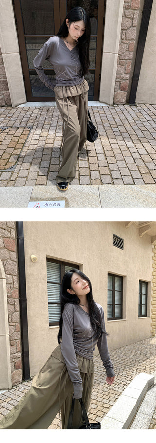 lace casual pants