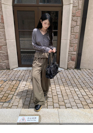 lace casual pants