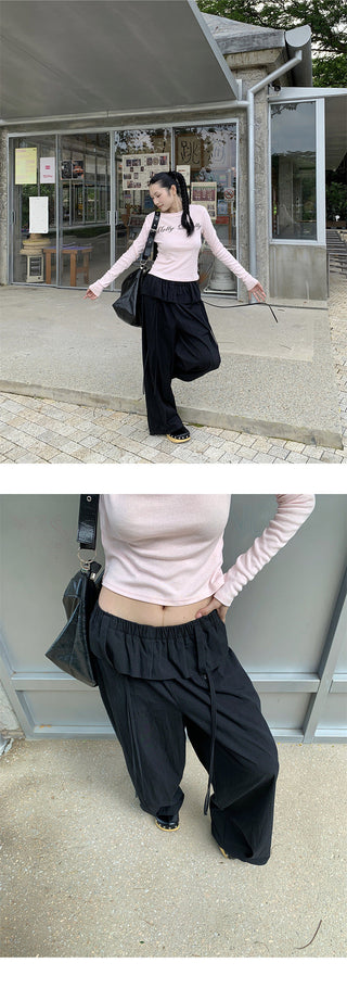 lace casual pants
