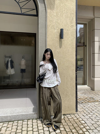 lace casual pants