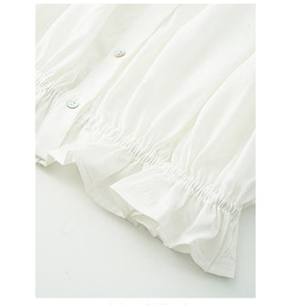 pleated sleeveless shirt