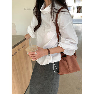 stand collar pullover