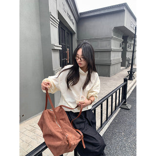 stand collar pullover