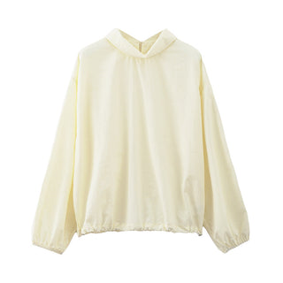 stand collar pullover