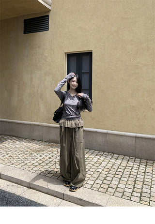 rhinestone pleated Top