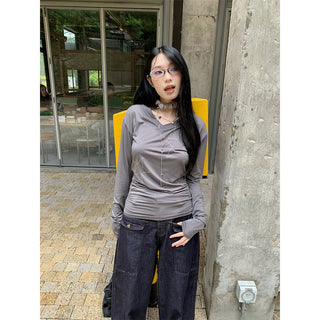rhinestone pleated Top