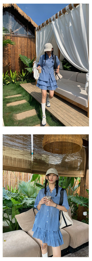 striped dress set