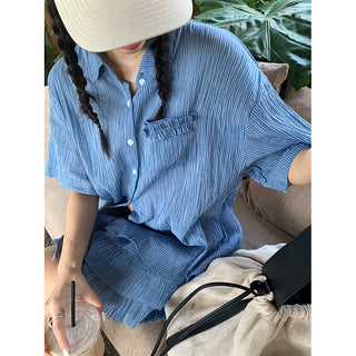 striped dress set
