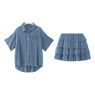 striped dress set