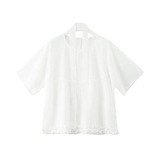 ruffled short sleeve