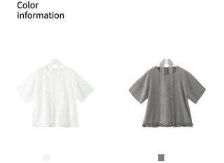 ruffled short sleeve