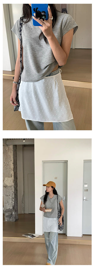 jacquard bandage skirt