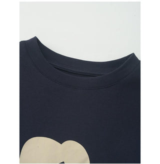 printed shoulder Top
