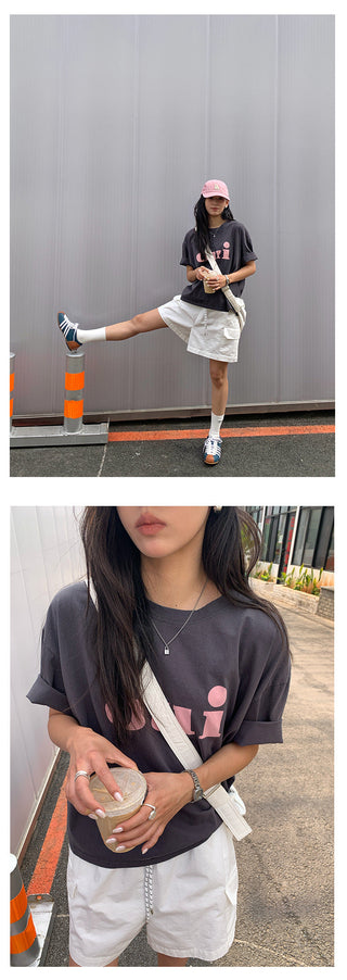 letter printed Top