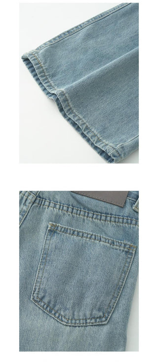 drawstring denim pants