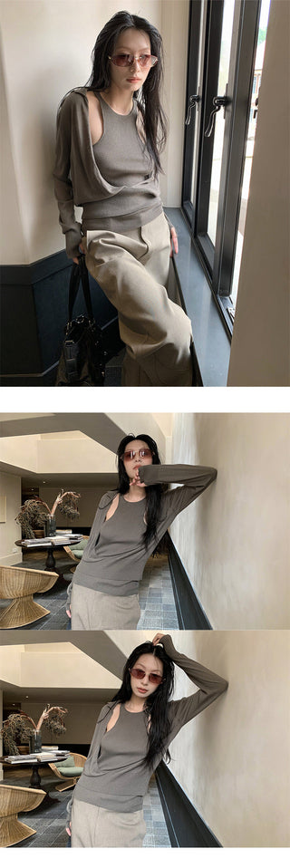V-neck vest