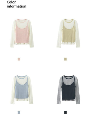 contrast vest set