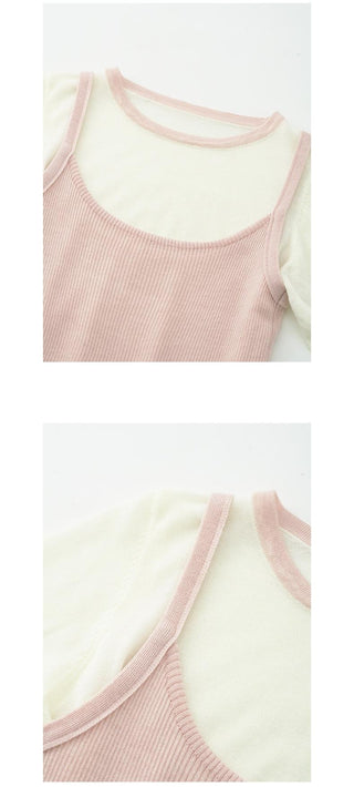 contrast vest set