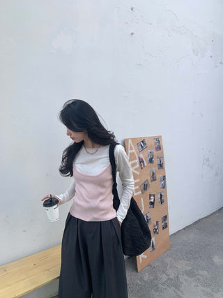 contrast vest set