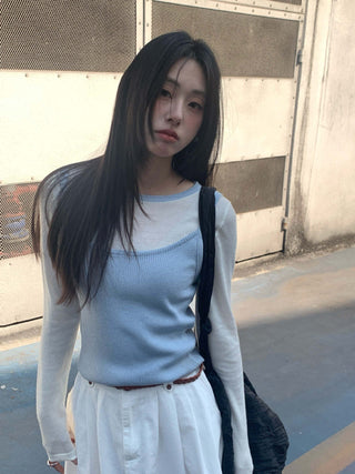 contrast vest set