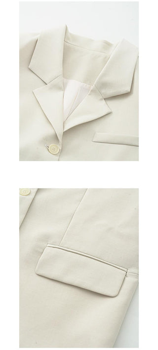 V-neck suit jacket