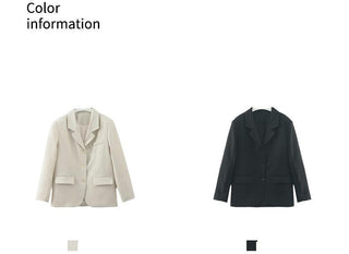 V-neck suit jacket