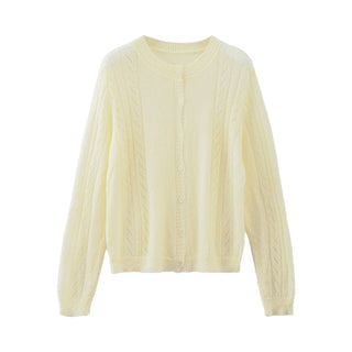 hollow-out cardigan