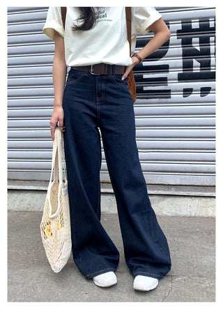 belt wide jeans