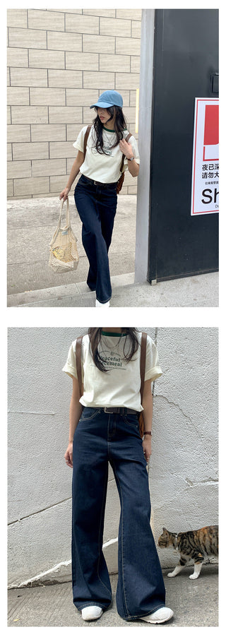 belt wide jeans
