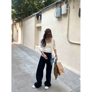 belt wide jeans
