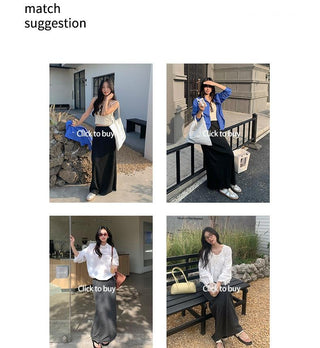 A-line midi skirt