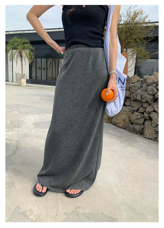 A-line midi skirt