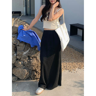 A-line midi skirt