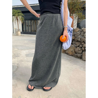 A-line midi skirt