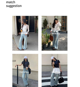 pocket straight jeans
