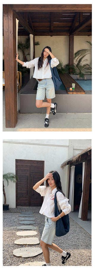 metal buckle shorts