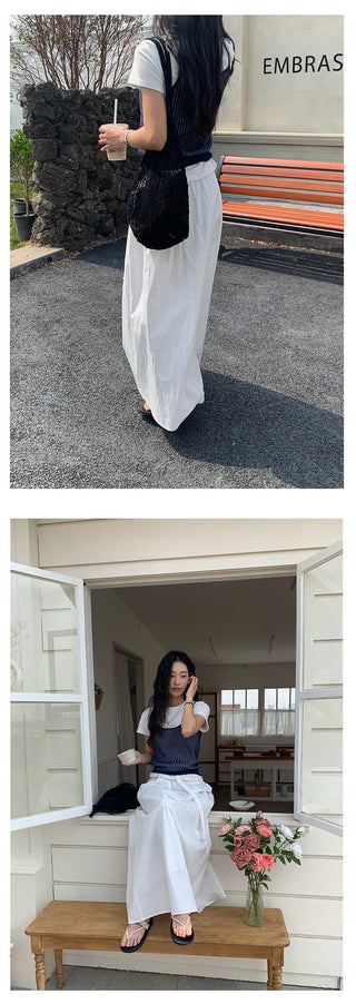 belt zipper skirt