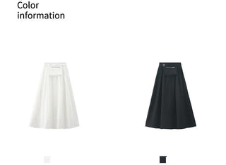 belt zipper skirt