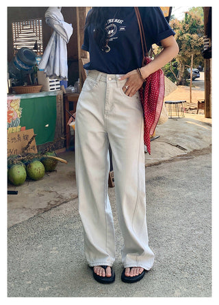 open leg jeans