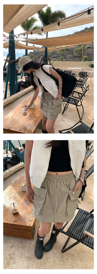 pocket work skirt