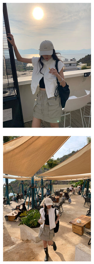 pocket work skirt