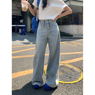 draping denim pants