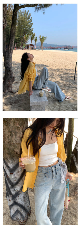 draping denim pants